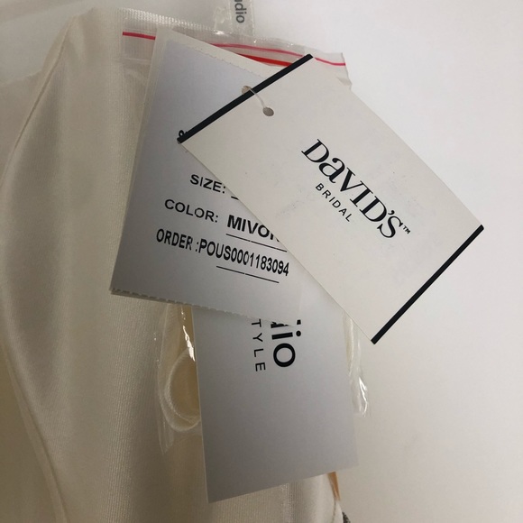 David’s Bridal Strapless High-Low Wedding Dress 6 - Picture 3 of 9